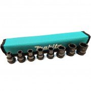 Makita E-16601 Набор ударных торцовых головок Impact Black 1/2", 8 предметов (8,10,12,13,14,17,19,21мм) 